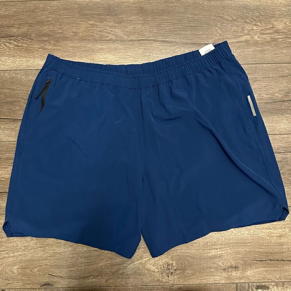 REI Men’s Size XL Athletic Shorts Blue Performance Stretch Activewear Lined